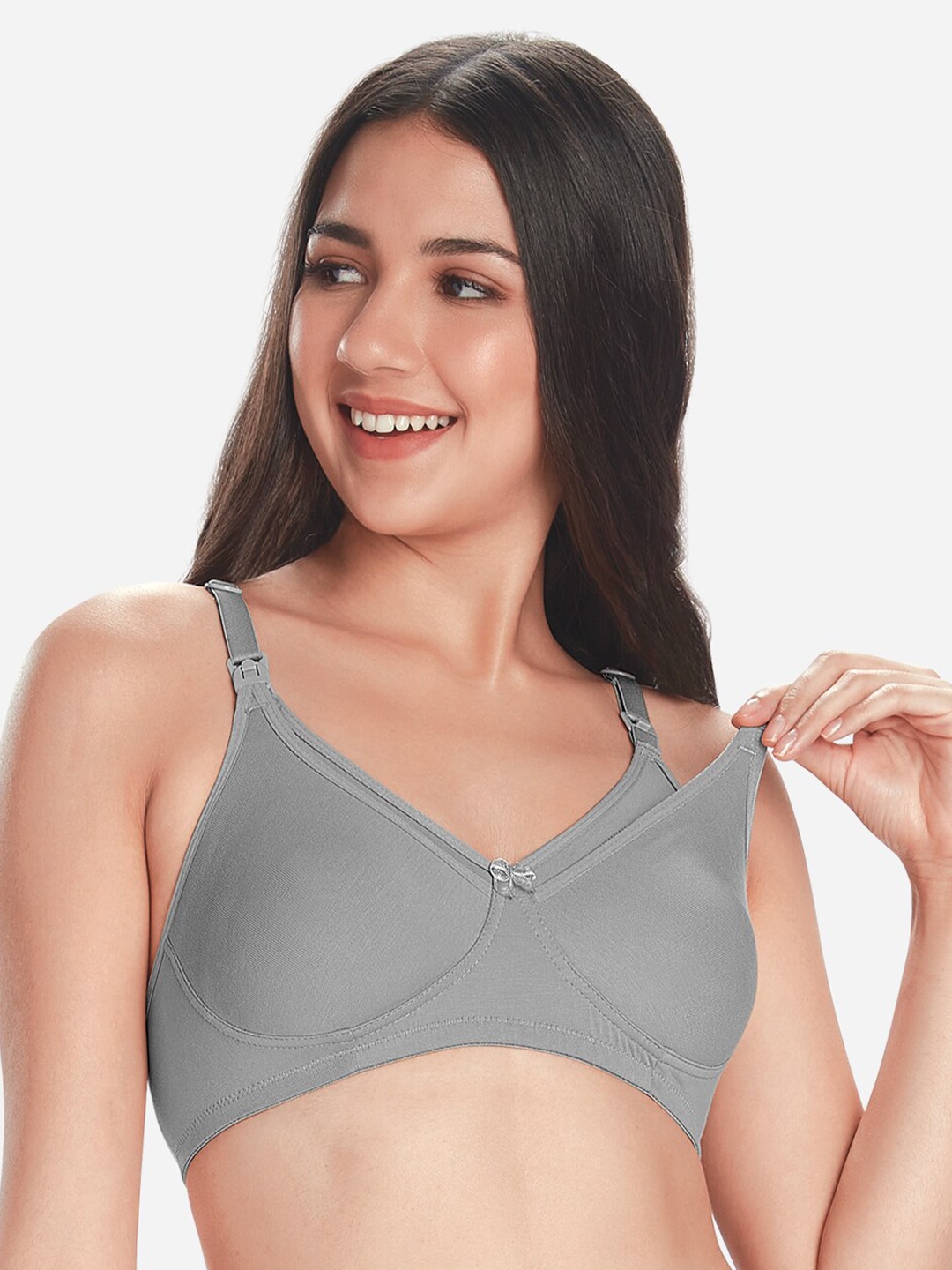 

VStar Full Coverage All Day Comfort Maternity Bra, Grey