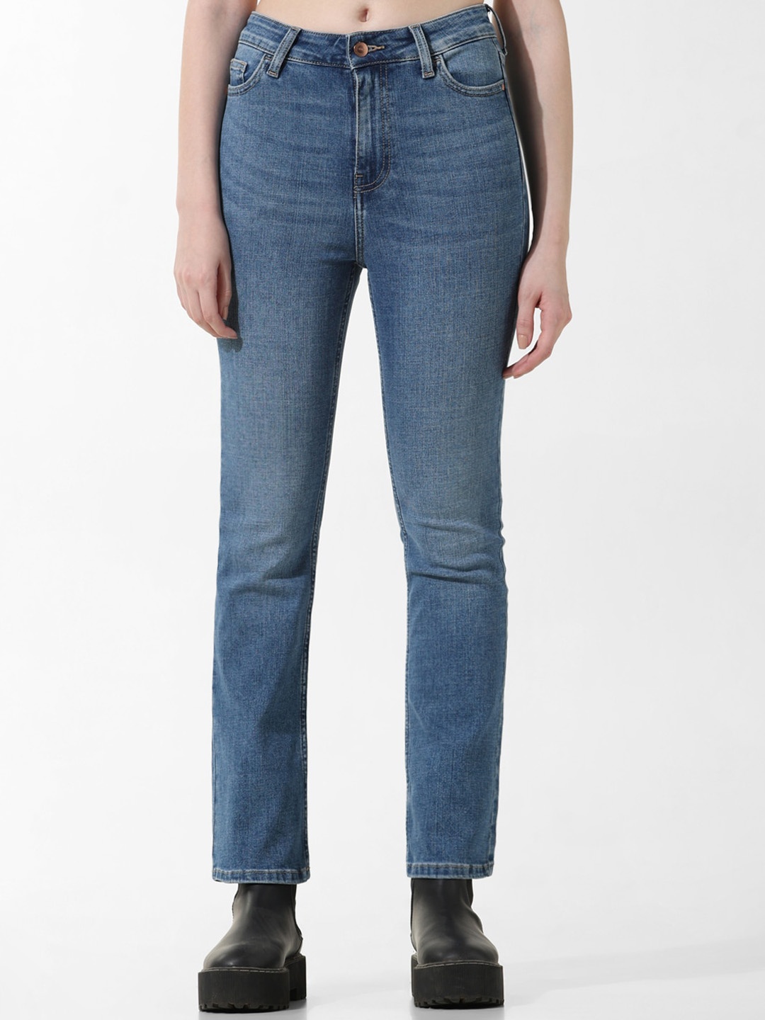 

ONLY Women High Rise Flared Jeans, Blue