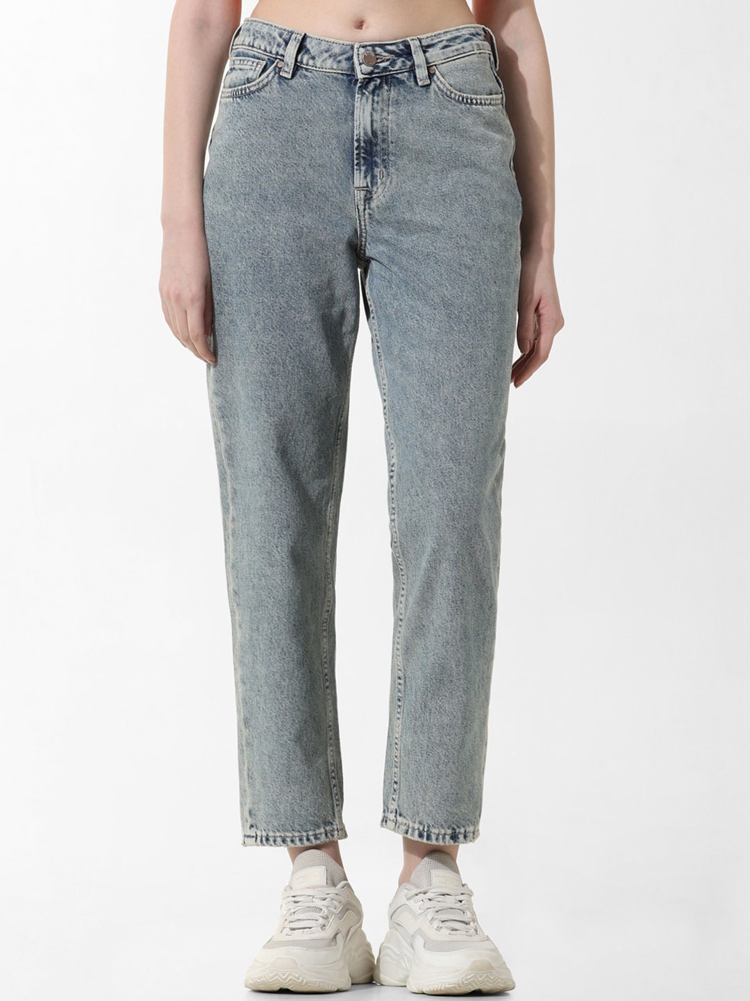 

ONLY Women High Rise Straight Fit Jeans, Blue