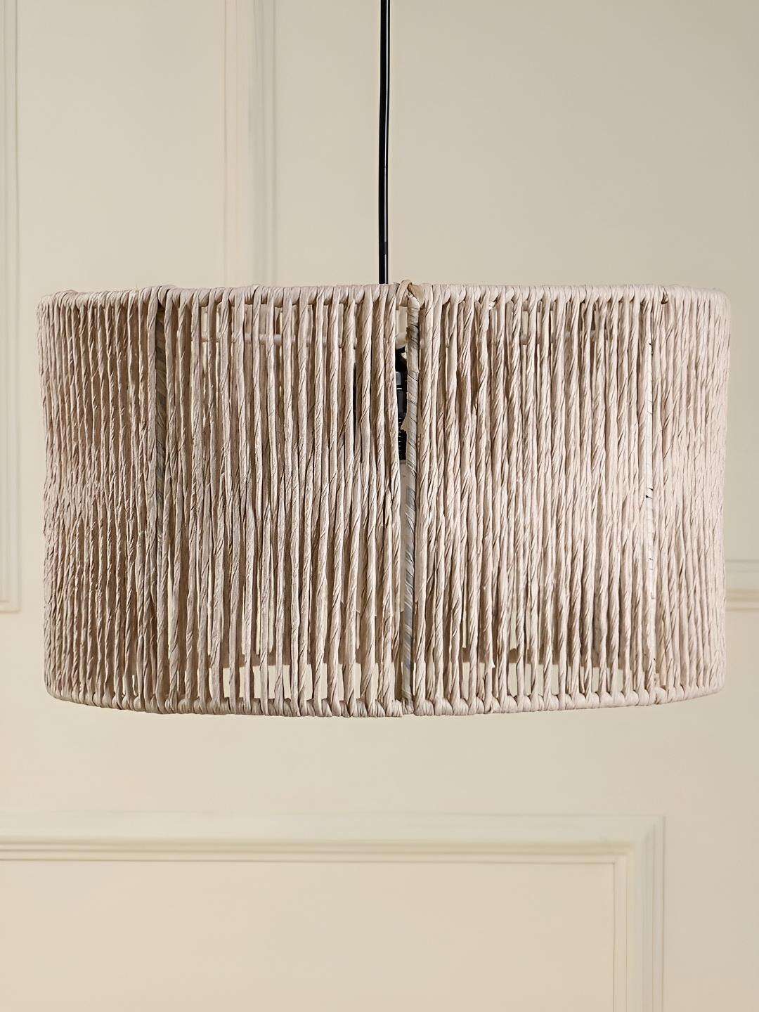 

akway Beige Wooden Contemporary Ceiling Lamp