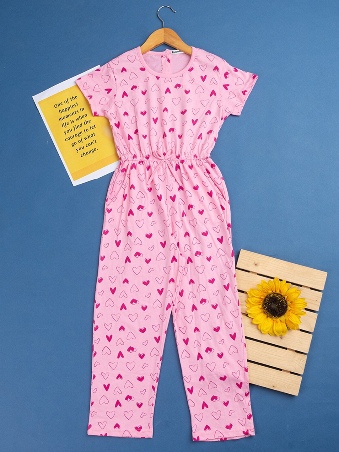 

PAMPOLINA Girls Basic Jumpsuit, Pink