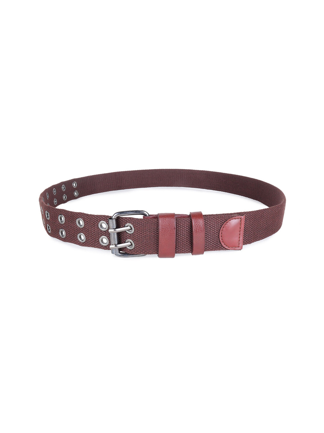 

Zacharias Men Textured Cotton Belt, Brown