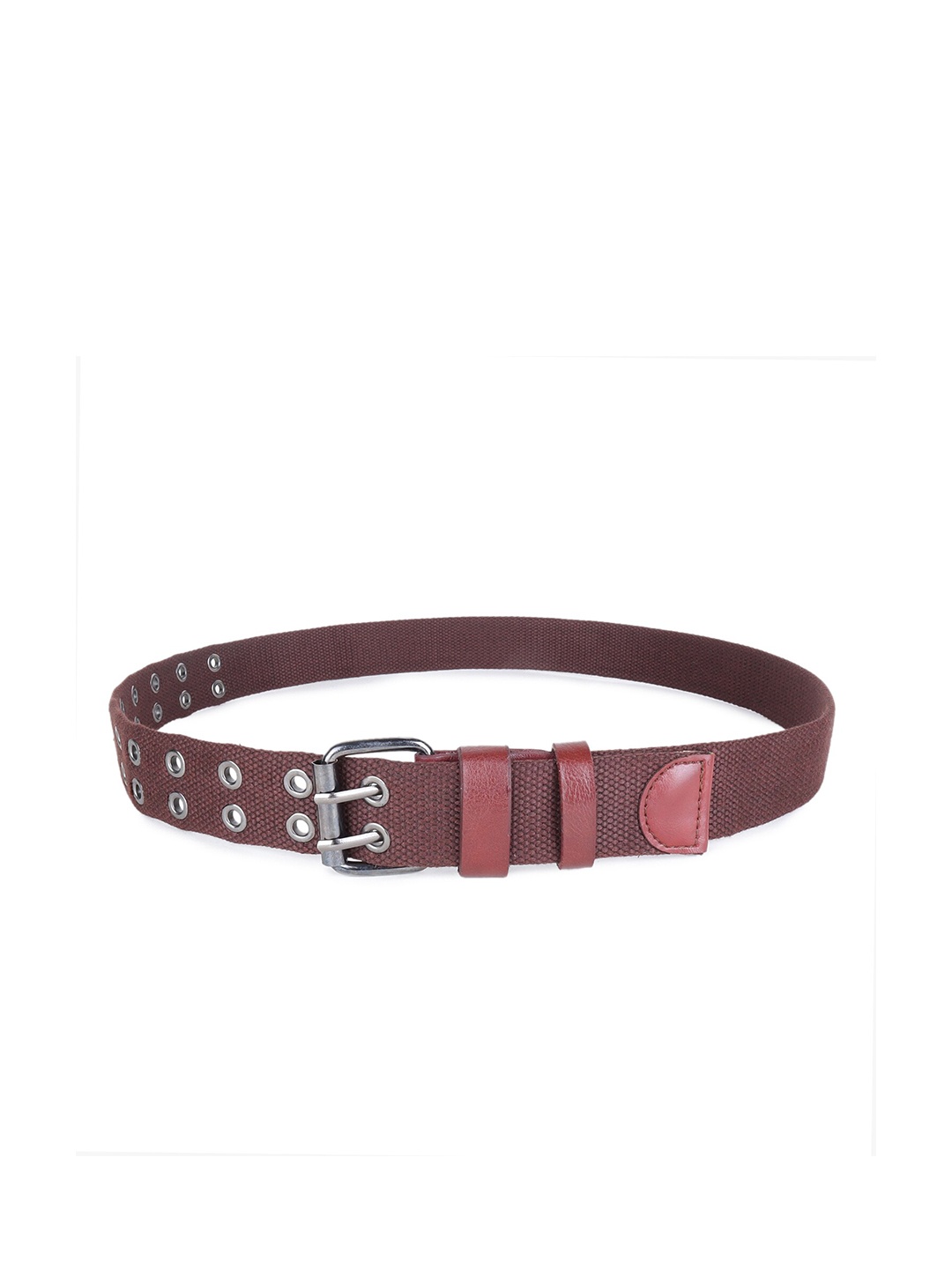 

Zacharias Men Textured Cotton Belt, Brown