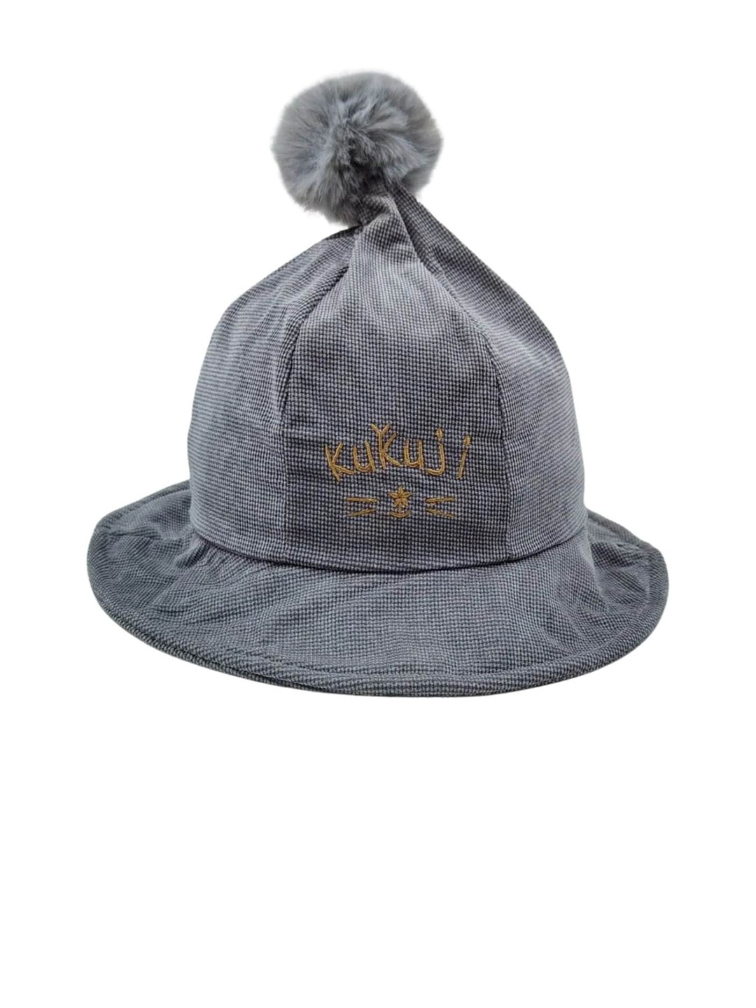 

Zacharias Unisex Kids Grey Solid Sun Hat