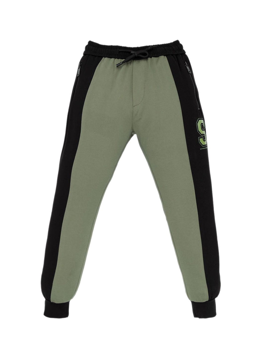 Status Quo Boys Colourblocked Joggers, Green