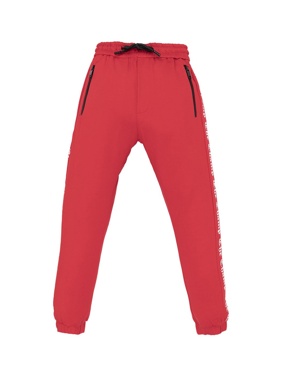 

Status Quo Boys Mid Rise Printed Joggers, Red