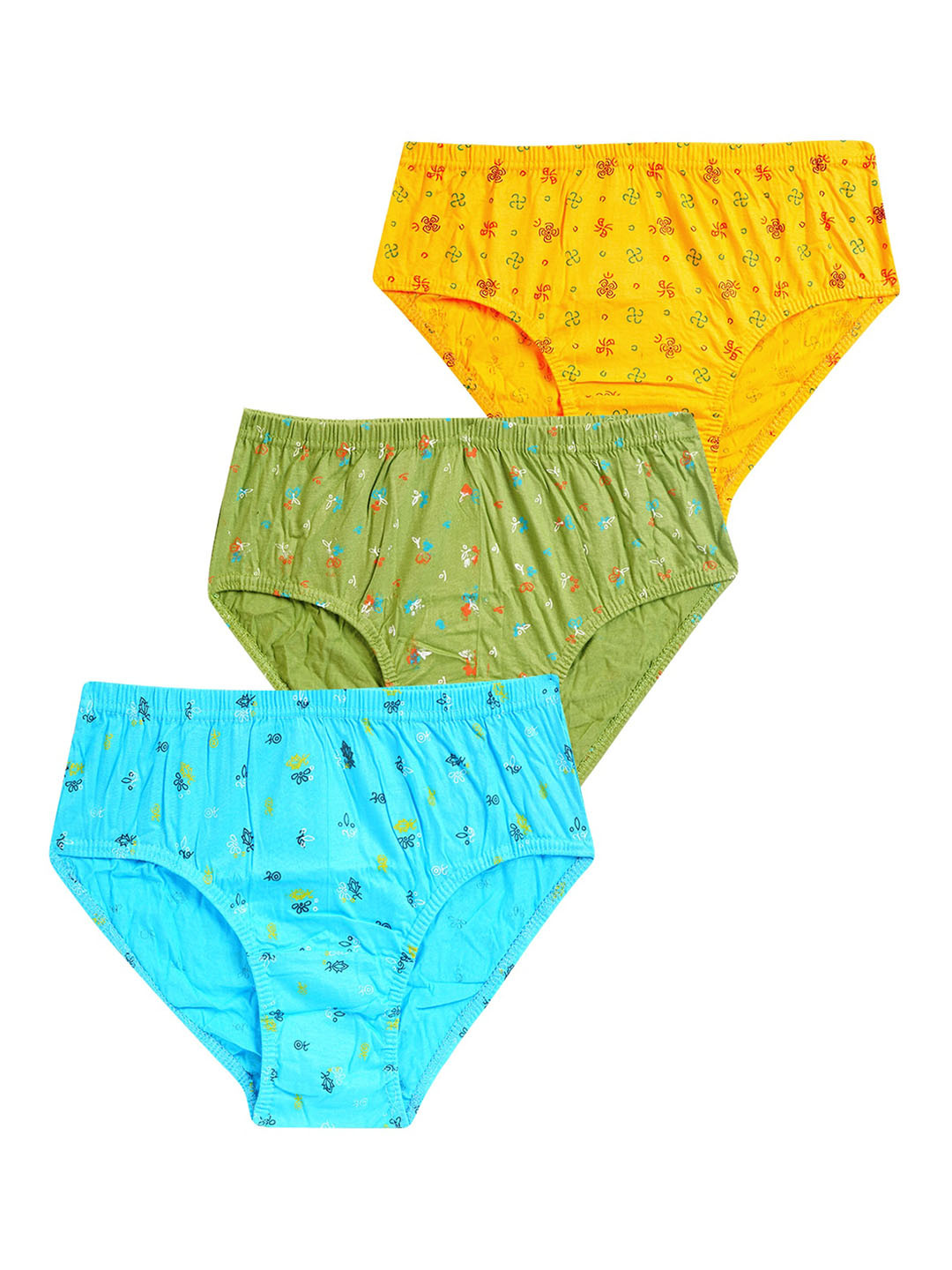 

YELLOWDELIGHT Pack Of 3 Printed Hipster Briefs YD 612 Kiruthika (w) jetty S-3p, Multi