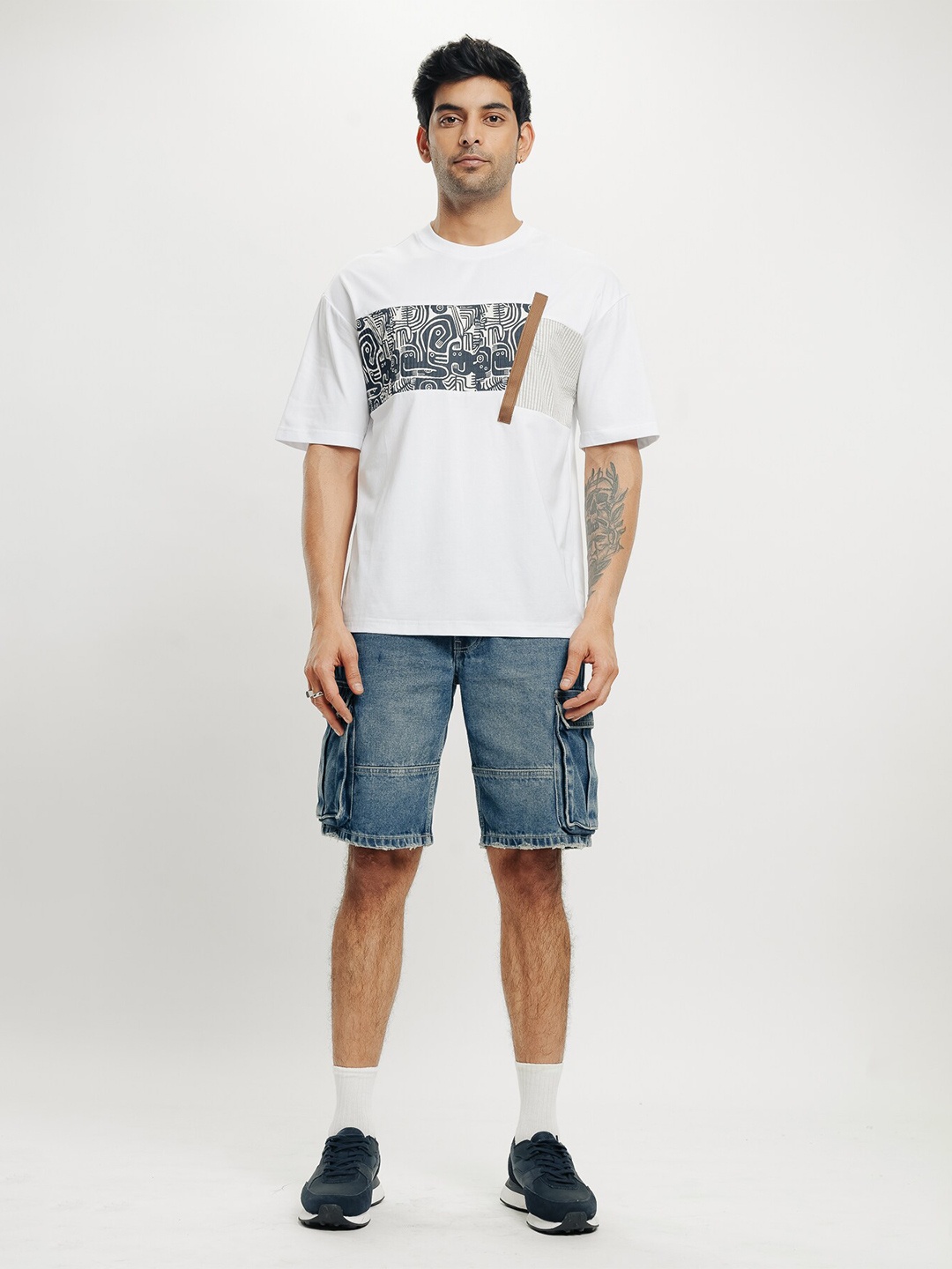 

FREAKINS Men Typography Printed T-shirt, White