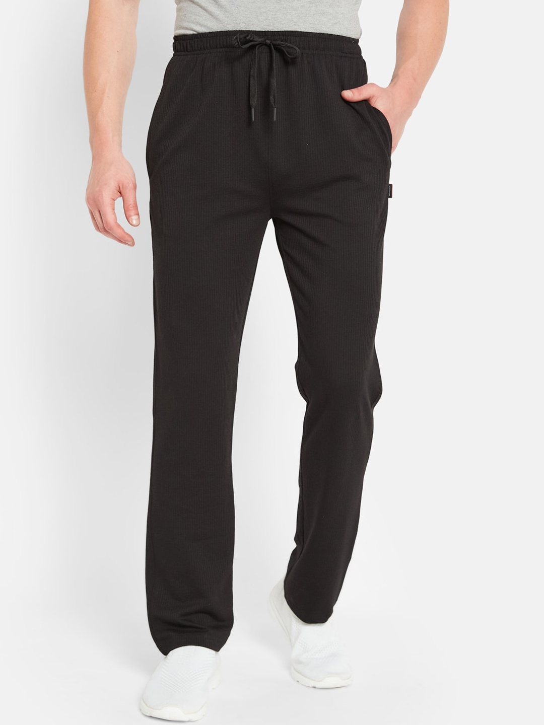 

Octave Men Cotton Track Pants, Black