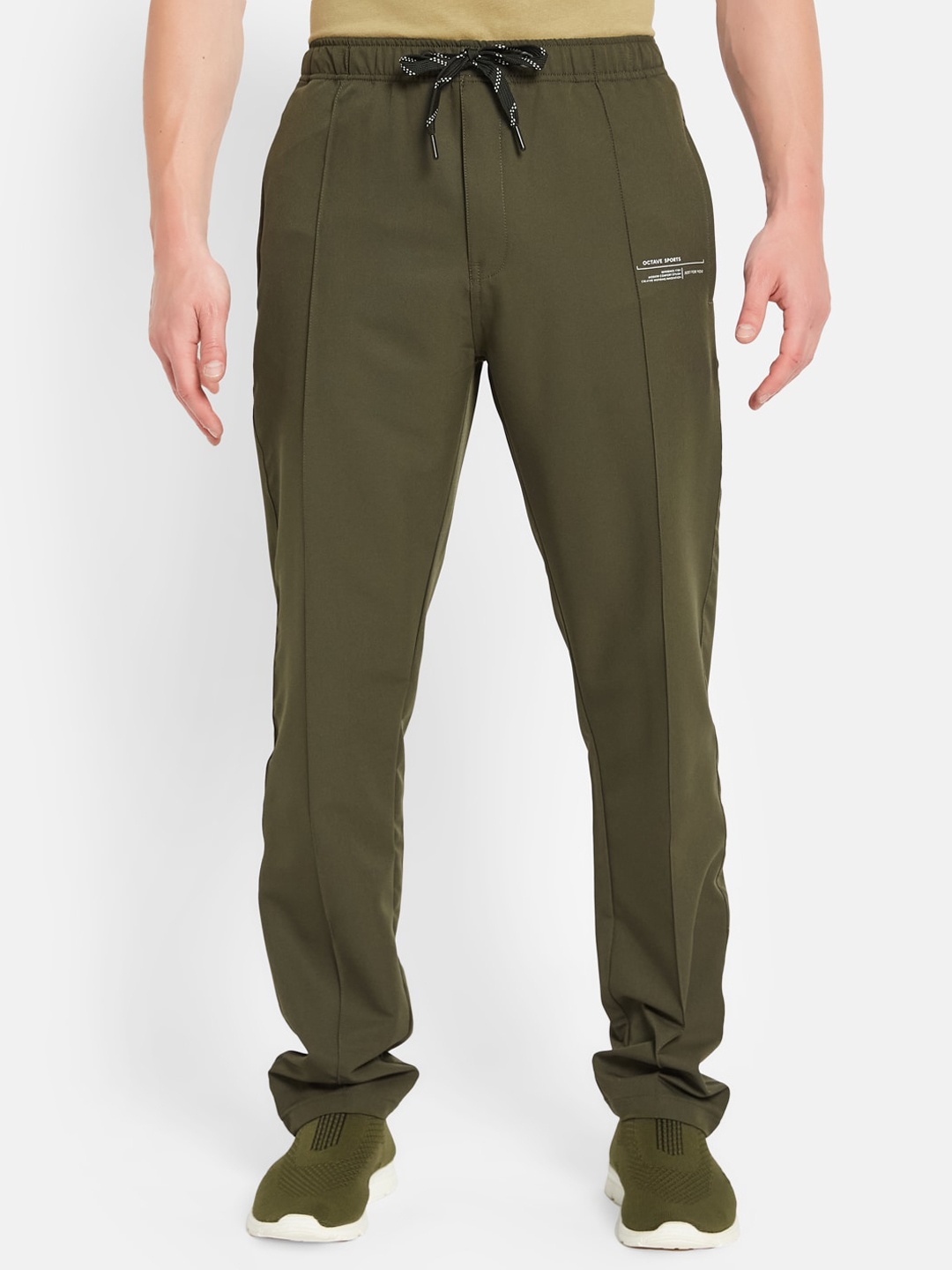 

Octave Men Mid-Rise Cotton Track Pant, Olive