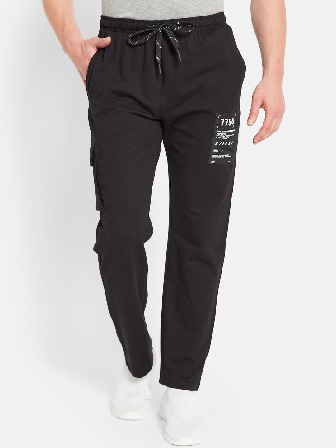 

Octave Men Cotton Track Pants, Black