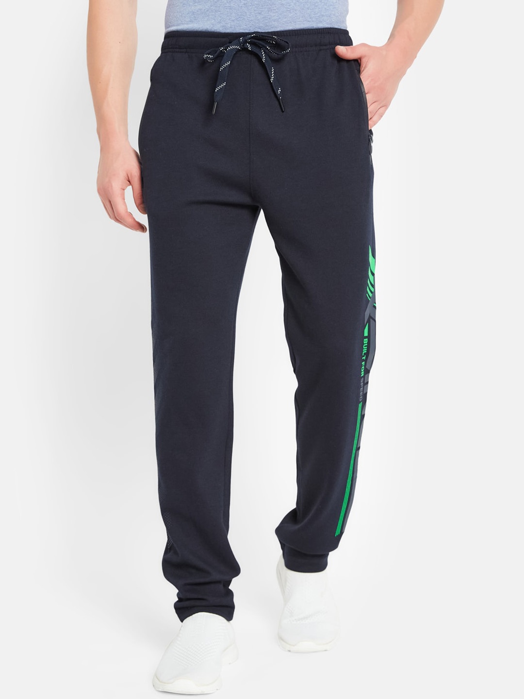 

Octave Men Cotton Track Pants, Navy blue