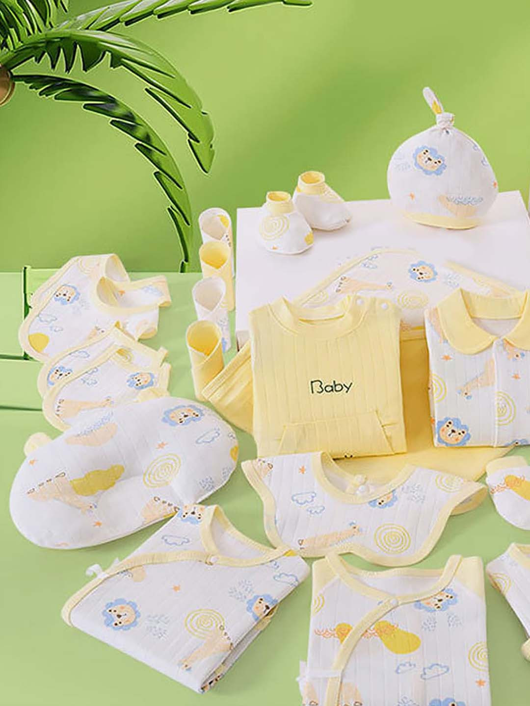 

Little Surprise Box LLP Infants 22 Pcs Baby Apparel Gift Set, Yellow