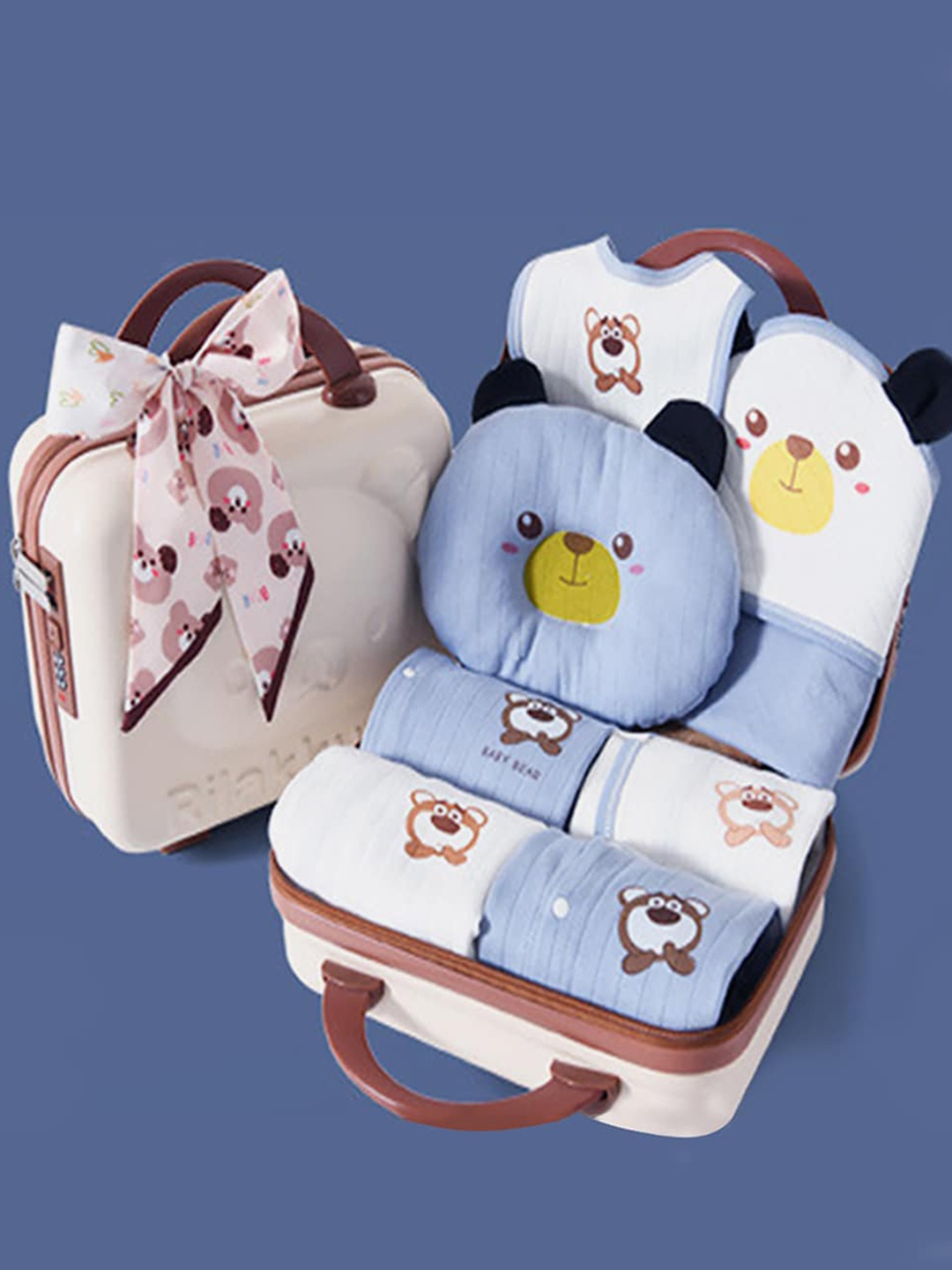 

Little Surprise Box LLP Infants 24 Pcs Baby Apparel Gift Set, Blue