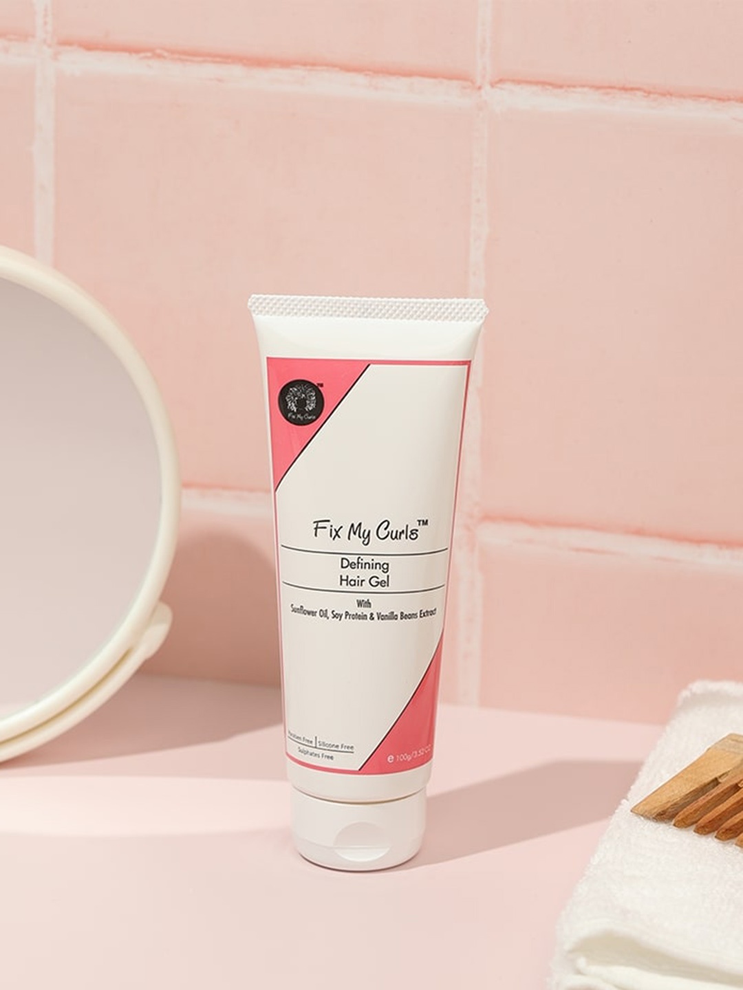 

Fix My Curls Defining Hair Gel For Curly & Wavy Hair - 50g, White