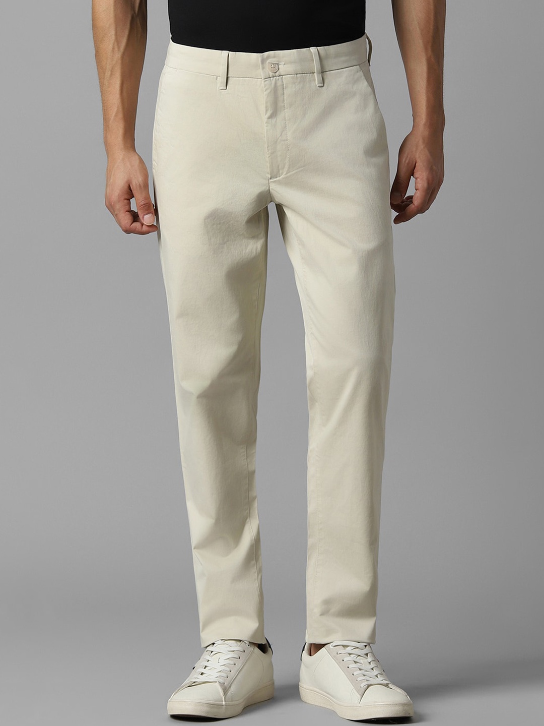 

Louis Philippe Sport Men Slim Fit Trousers, Cream