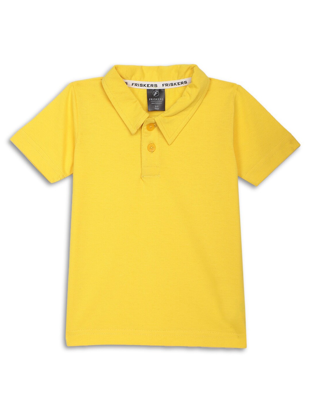 

Friskers Boys Polo Collar Short Sleeves T-shirt, Mustard