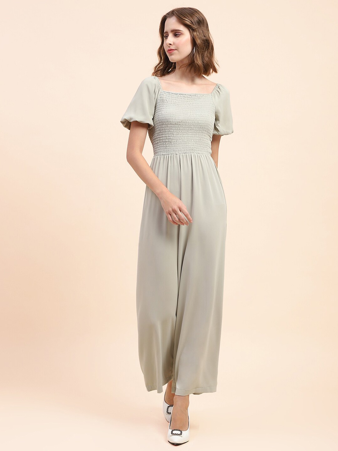 

CAMLA Basic Solid Jumpsuit, Grey