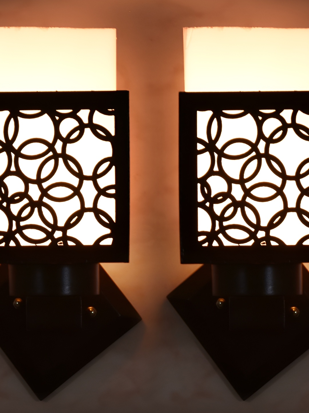 

1ST TIME White & Black Wood Contemporary Square Shaped Wall Lamp