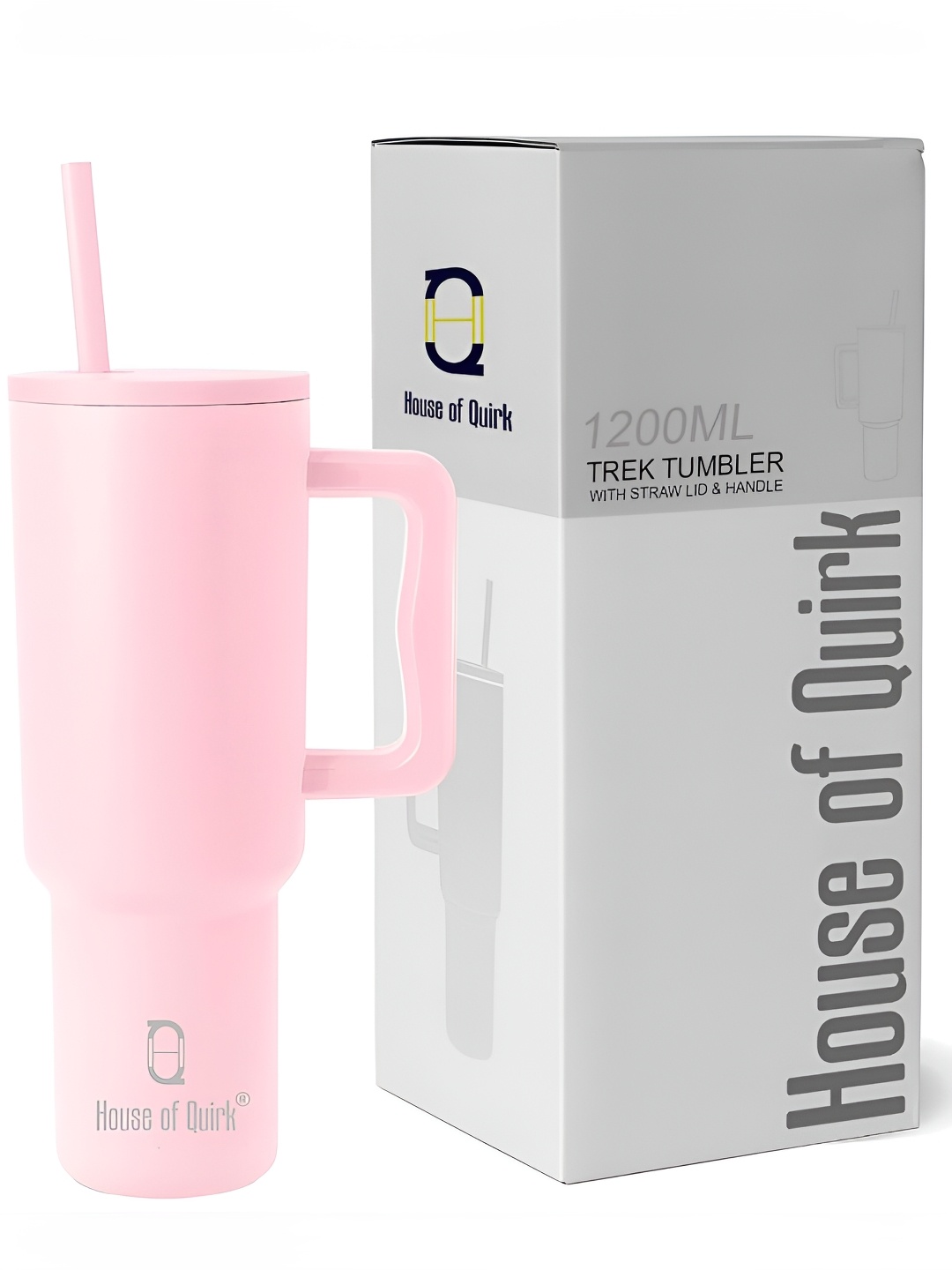 

HOUSE OF QUIRK Pink Printed Stainless Steel Glossy Mug