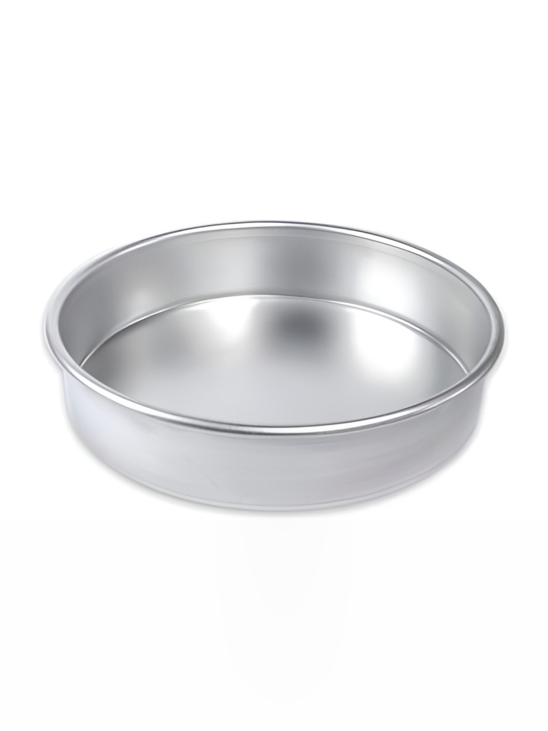 ZEVORA Grey Round Shape Baking Cake Mould, Silver