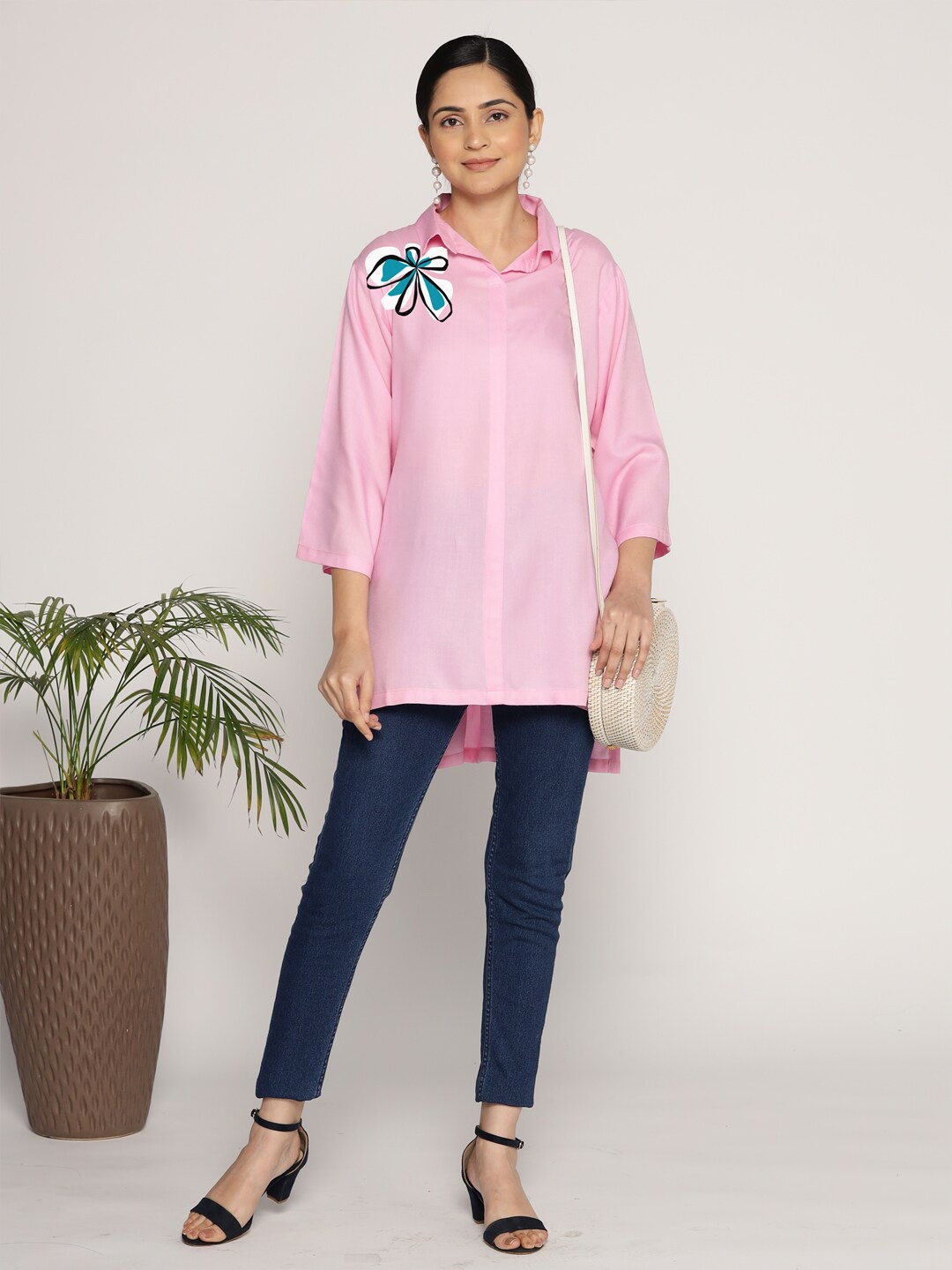 LetsDressUp Shirt Collar Tunics, Pink