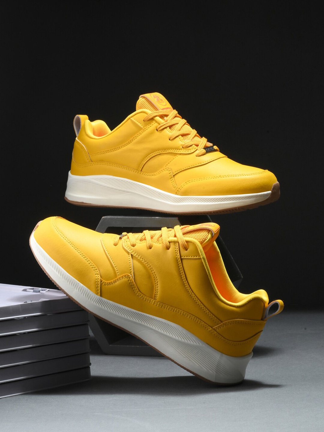 OFF LIMITS Women Mesh Running Shoes, Yellow