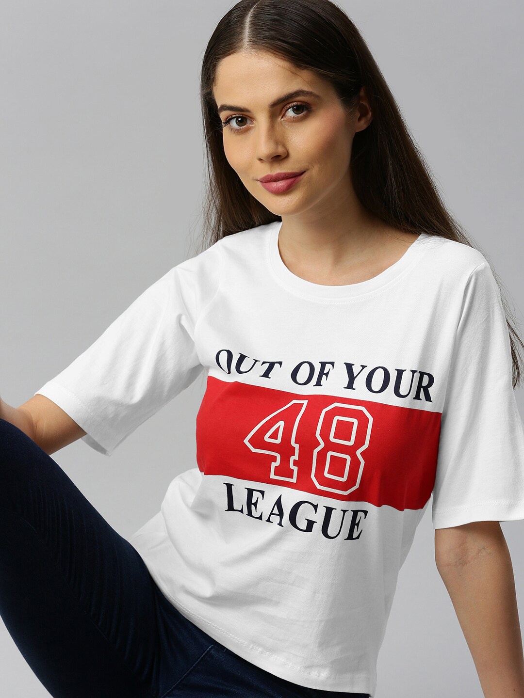 

Enviously Young Typography Printed Pure Cotton T-shirt, White