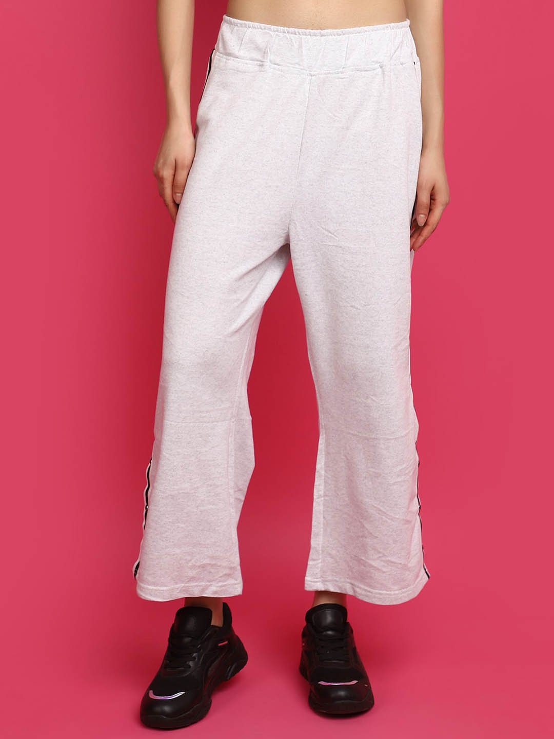 

V-Mart Women Mid-Rise Track Pants, Grey