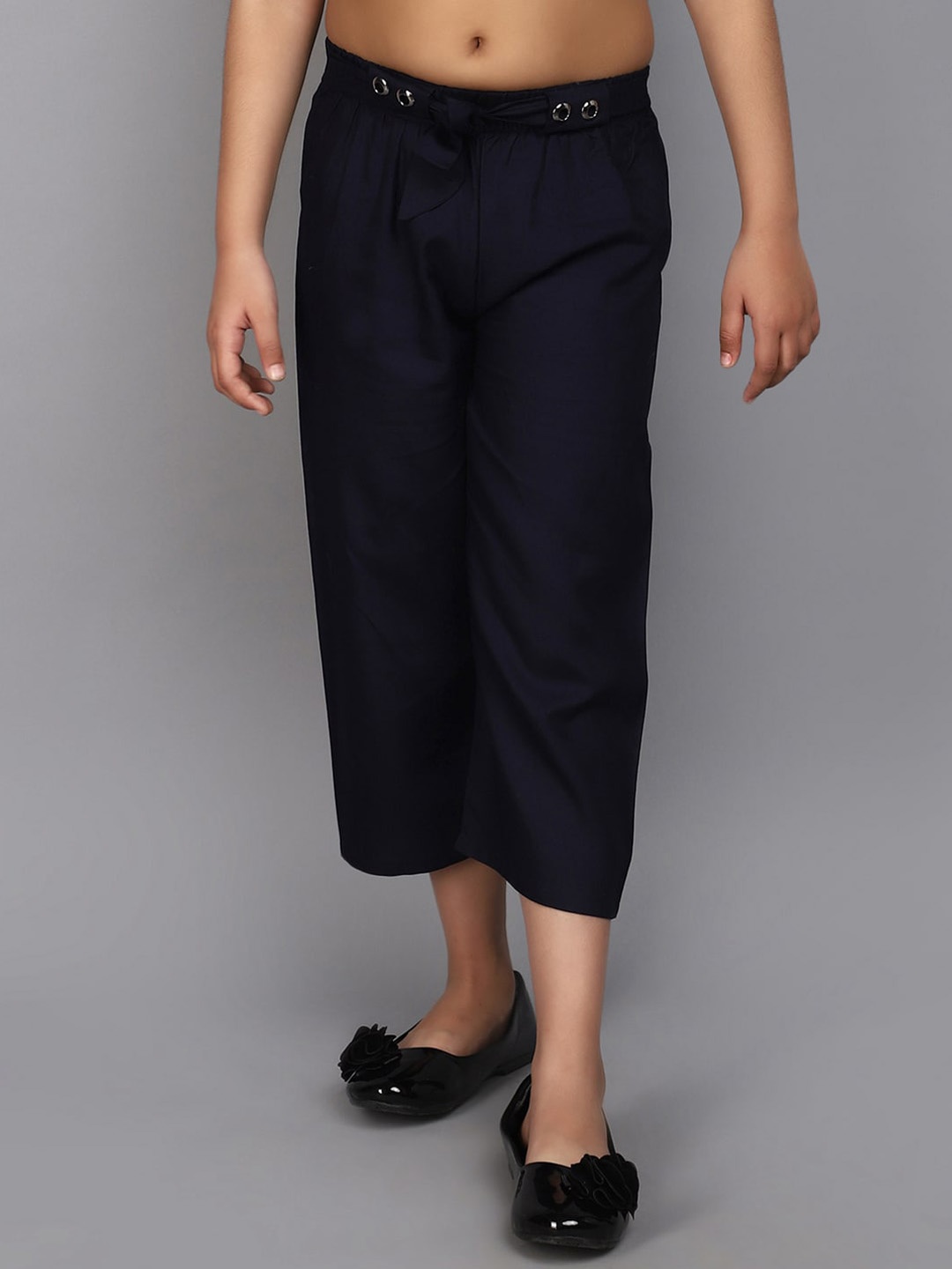 

V-Mart Girls Cotton Capris, Navy blue
