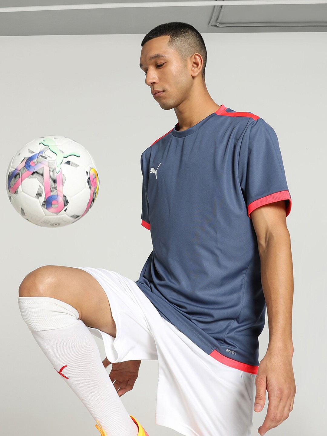 

Puma teamLIGA Crew Neck Football T-Shirt, Blue