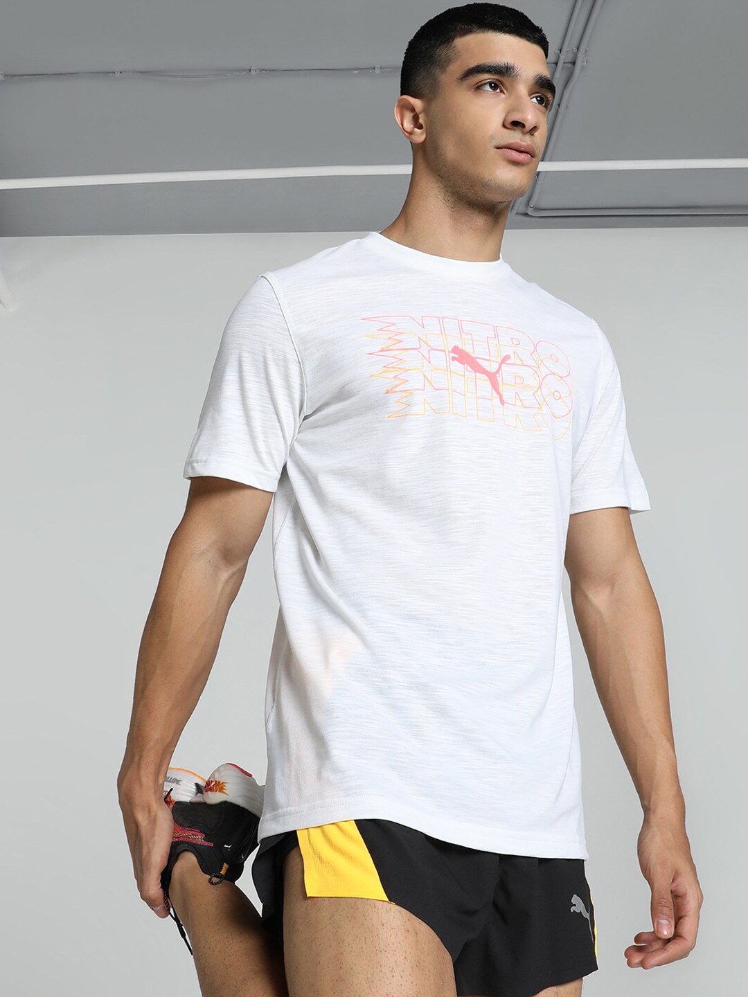 

Puma Graphic NITRO Training Printed T-Shirt, White