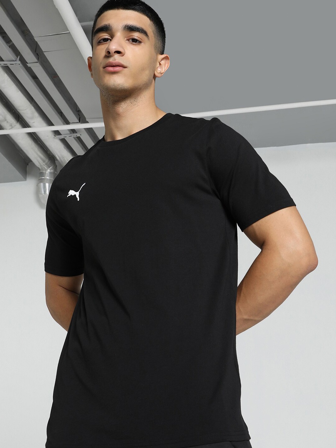 

Puma teamGOAL Casuals Cotton Football T-Shirt, Black