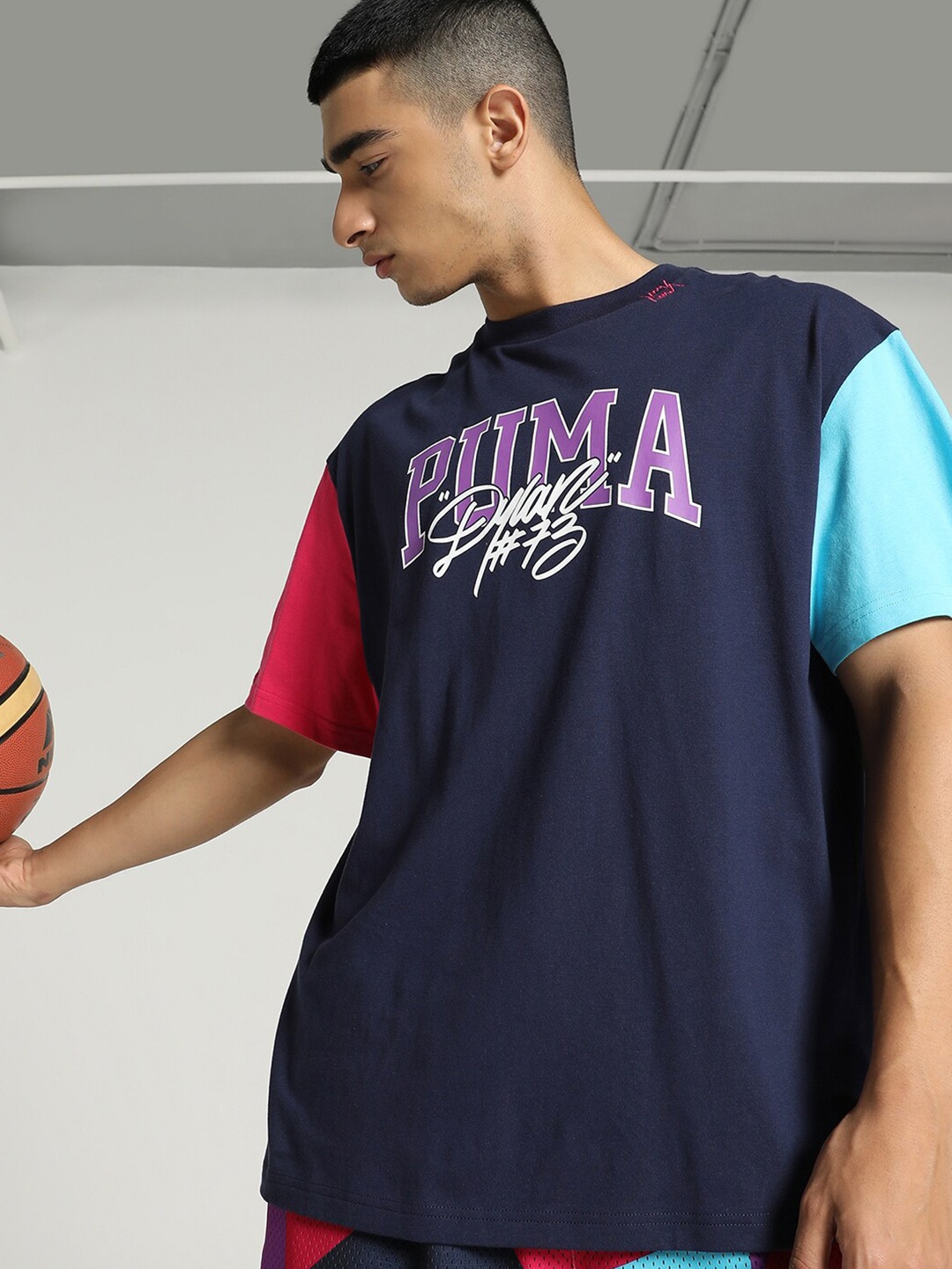 

Puma Dylan's Gift Shop Basketball Printed T-shirt, Navy blue