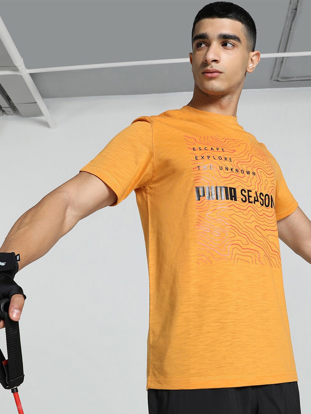 

Puma SEASONS TRAIL Printed Training T-Shirt, Orange