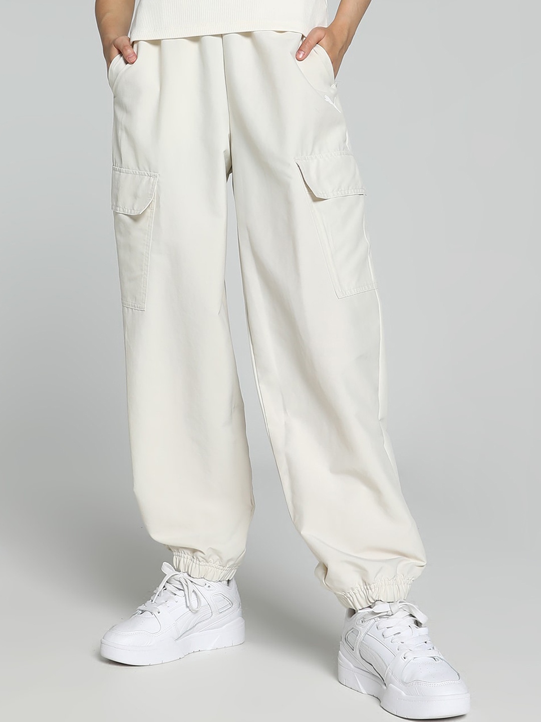 

Puma Dare To Women's Relaxed Fit Sports Track Pants, White