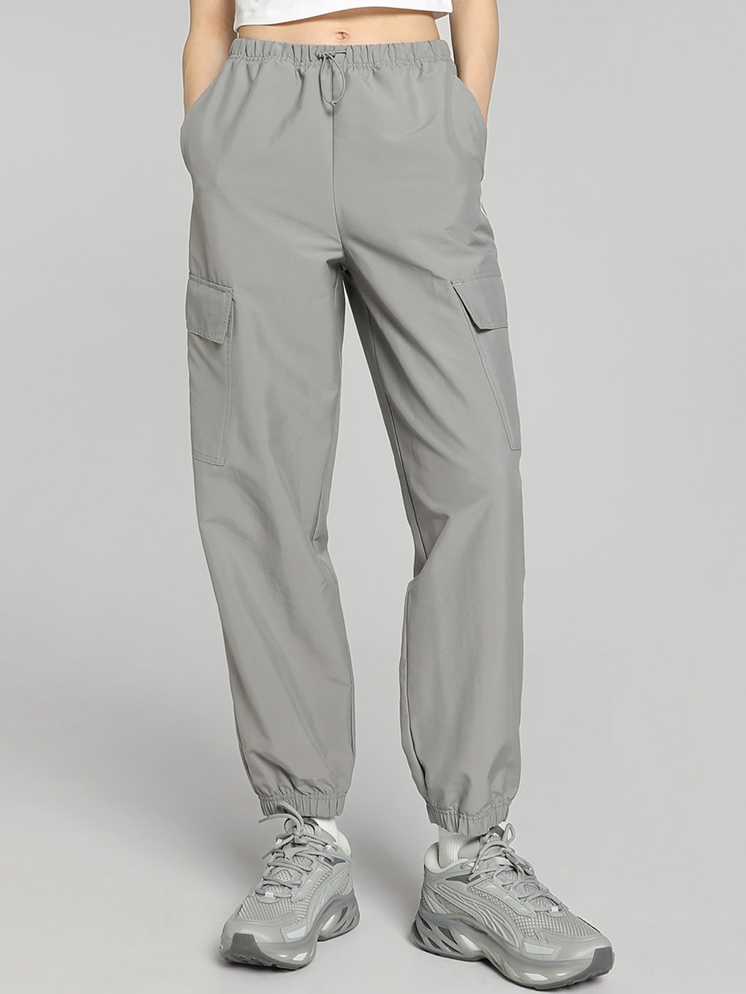 

Puma Dare To Women Relaxed-Fit Mid Rise Jogger, Grey