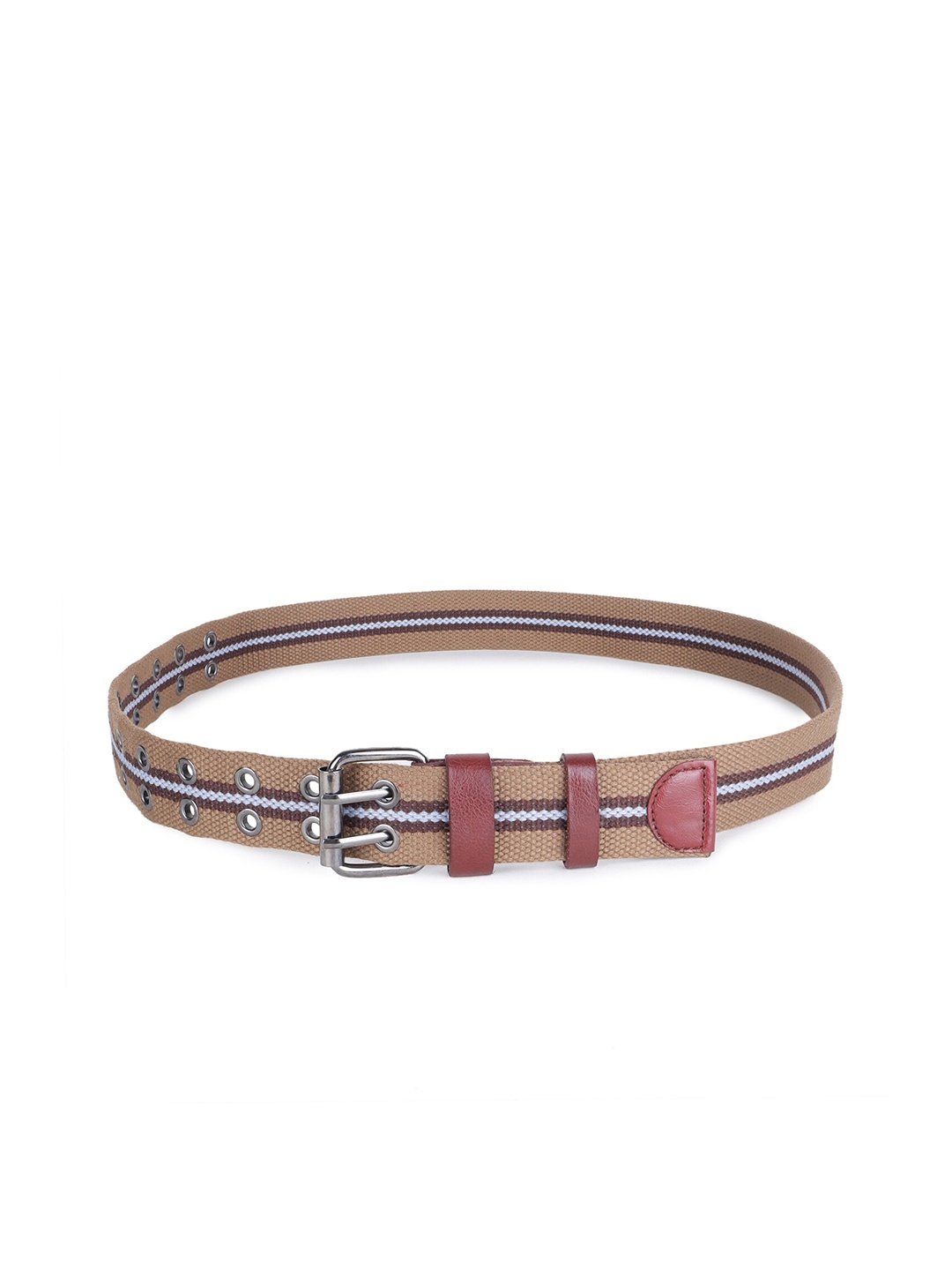 

Zacharias Men Textured Cotton Belt, Beige