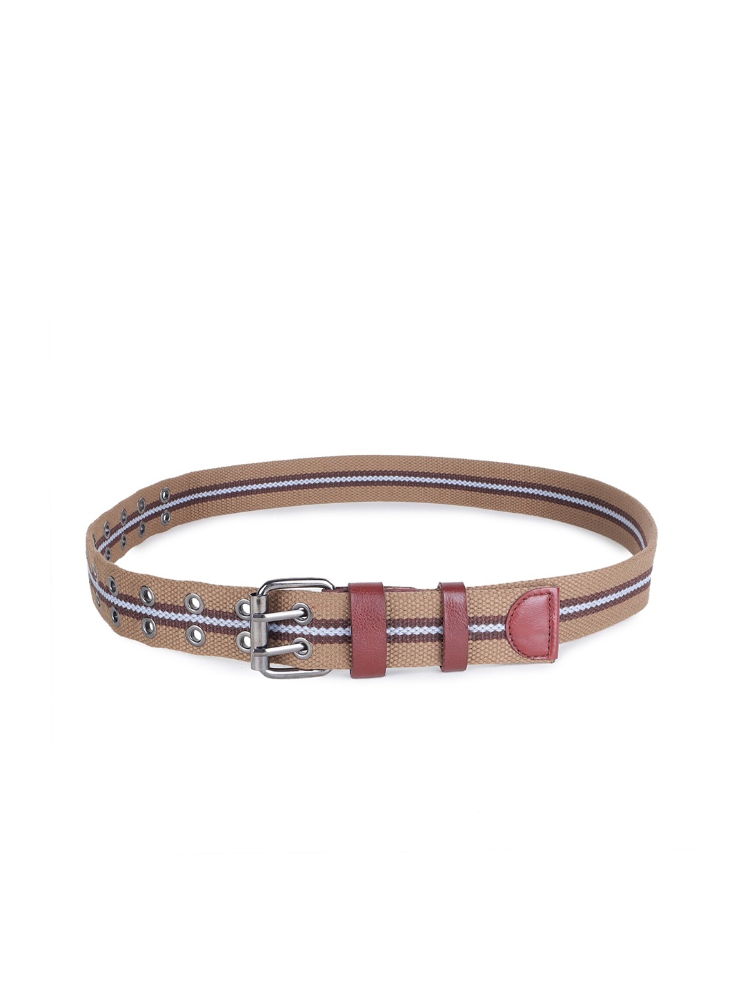 

Zacharias Men Textured Cotton Belt, Beige