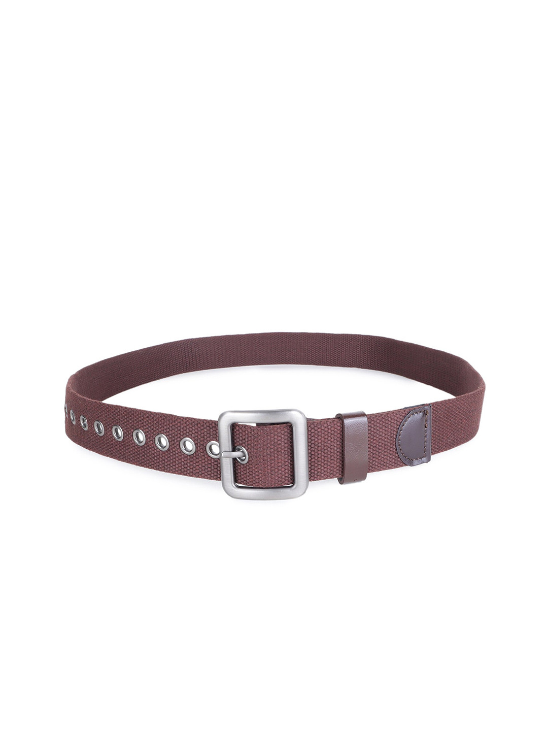 

Zacharias Men Textured Cotton Belt, Brown