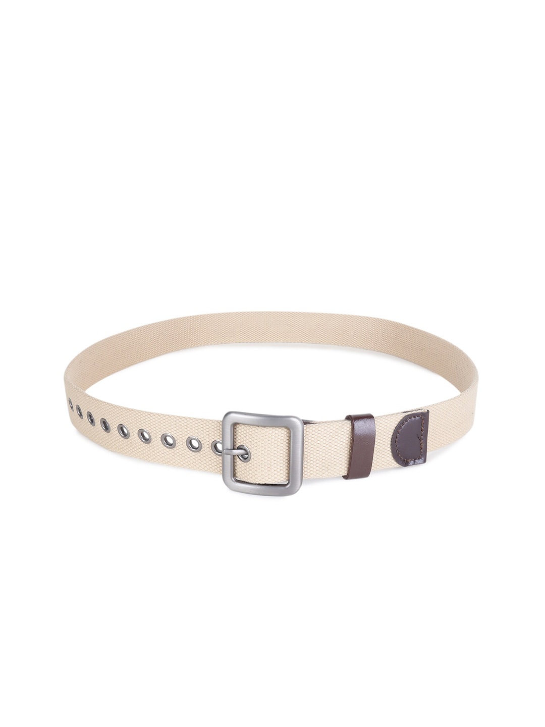 

Zacharias Men Textured Cotton Belt, Beige