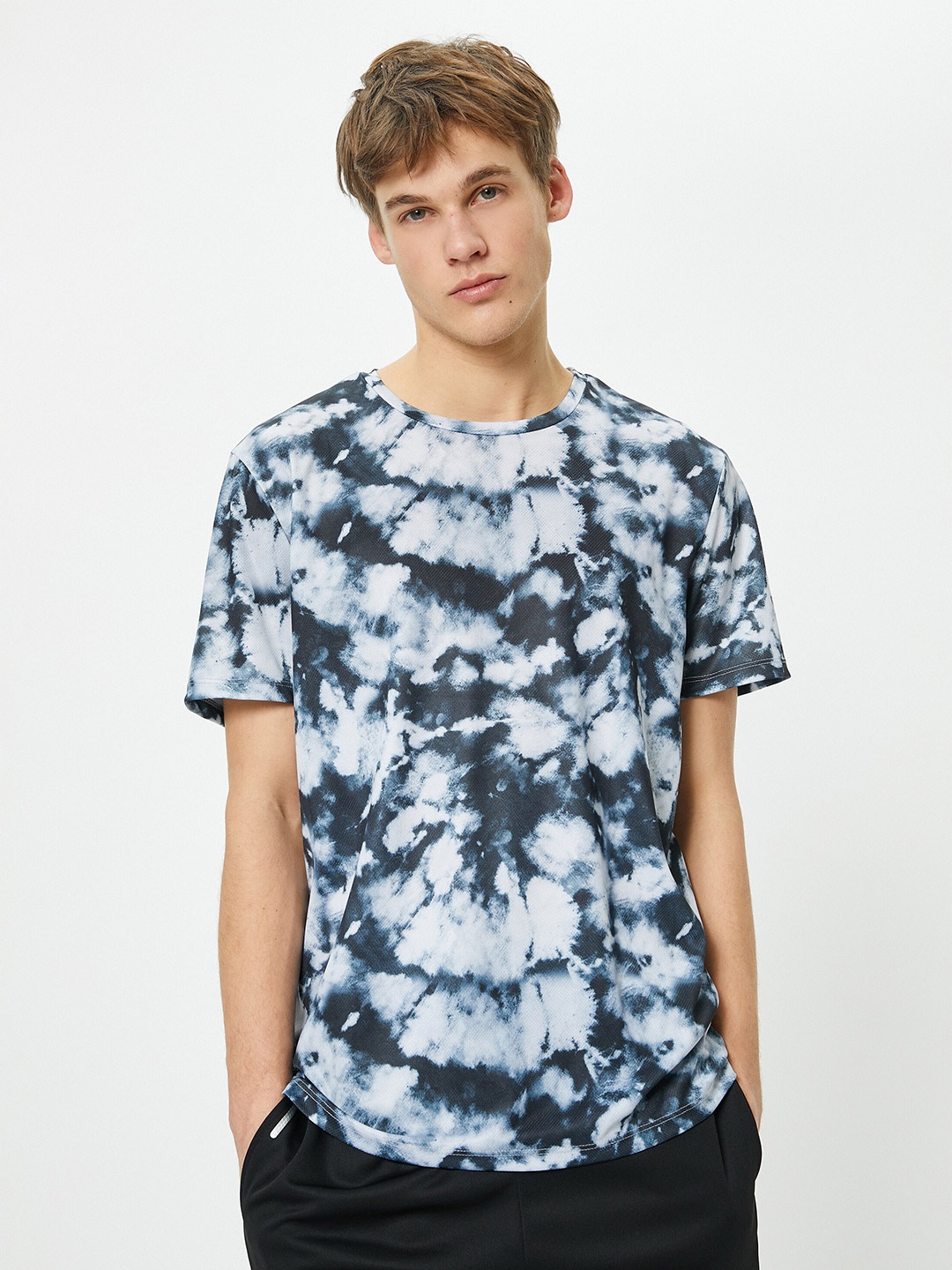 

Koton Dyed Round Neck T-shirt, Black