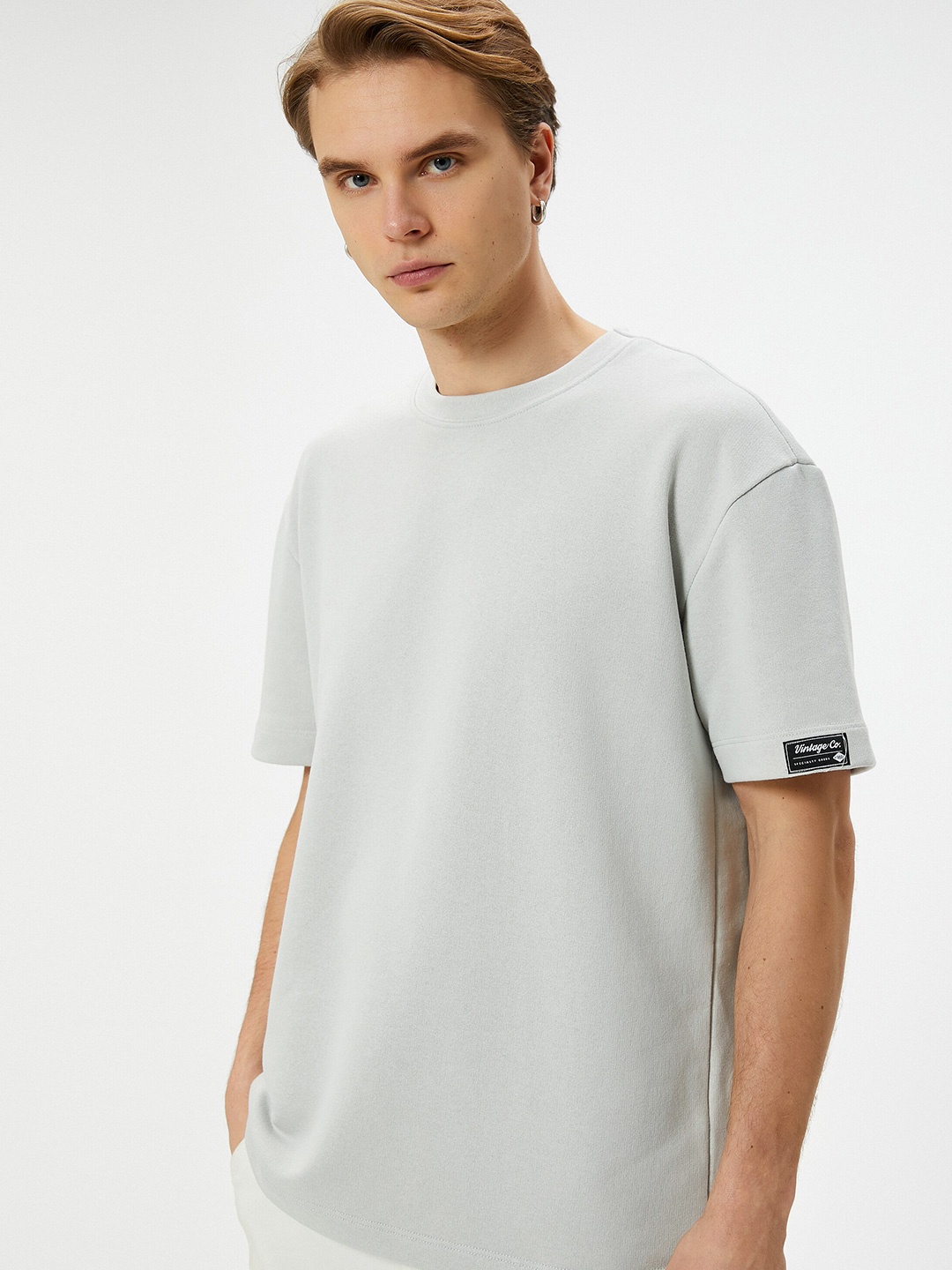 

Koton Round Neck T-shirt, Grey