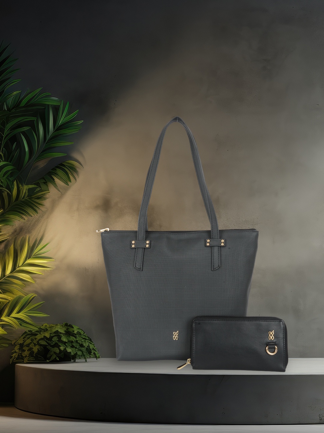 

Baggit Shopper Shoulder Bag With Wallet, Black