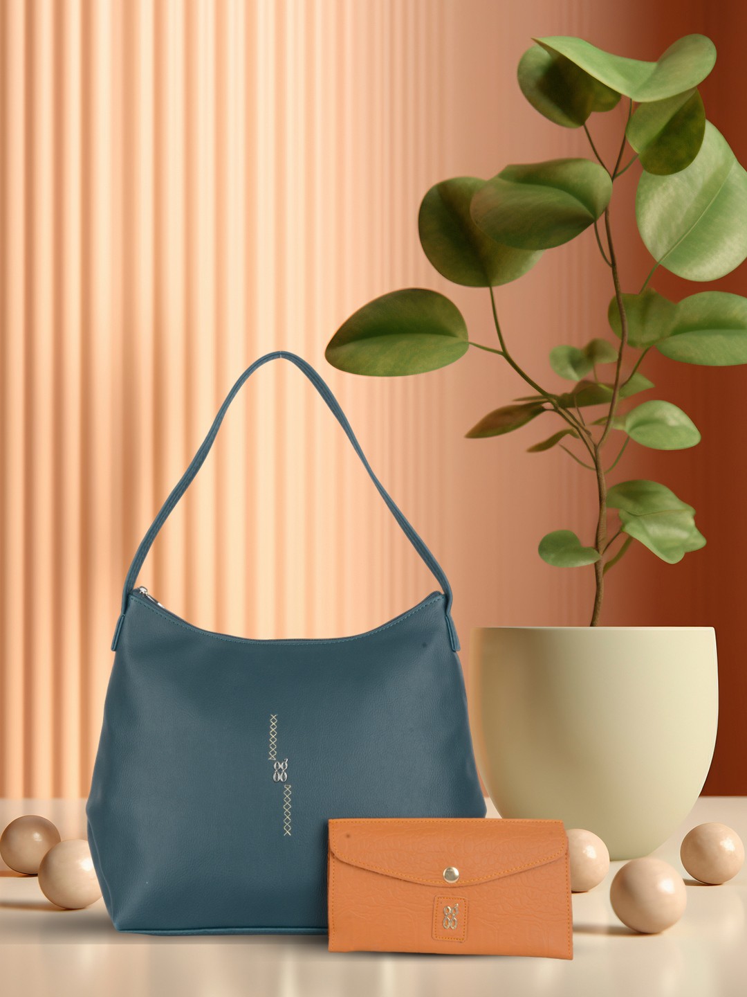 

Baggit Structured Shoulder Bag, Green