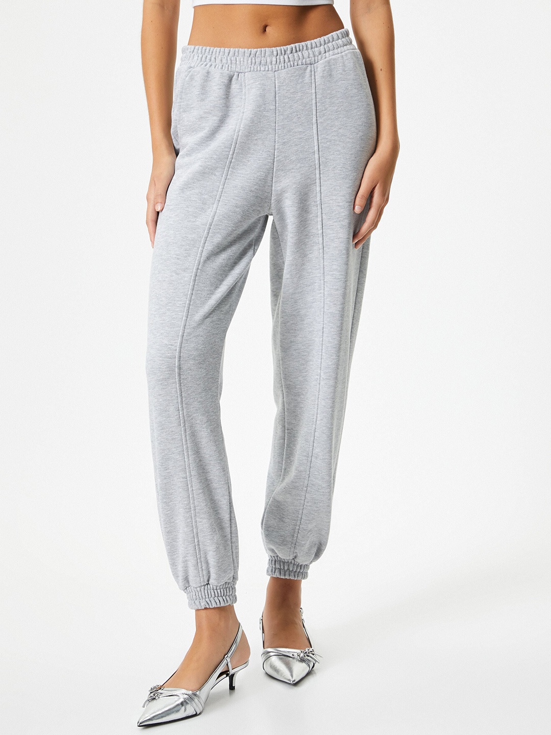 

Koton Women Regular Fit Side Pockets Joggers, Grey