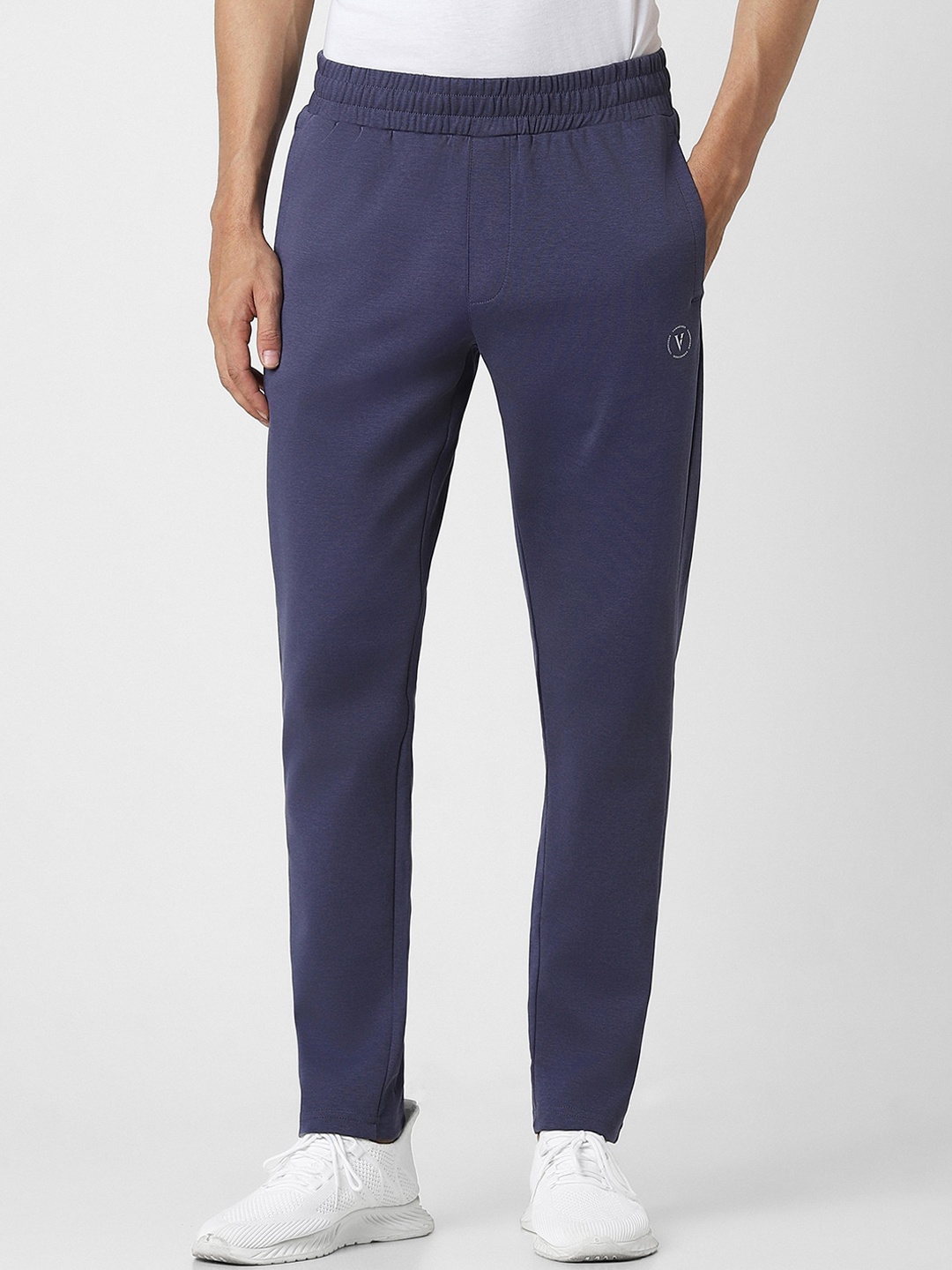 

Van Heusen Men Slim-Fit Track Pants, Navy blue