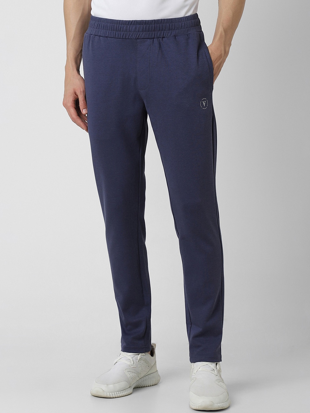 

Van Heusen Flex Men Slim Fit Track Pants, Navy blue