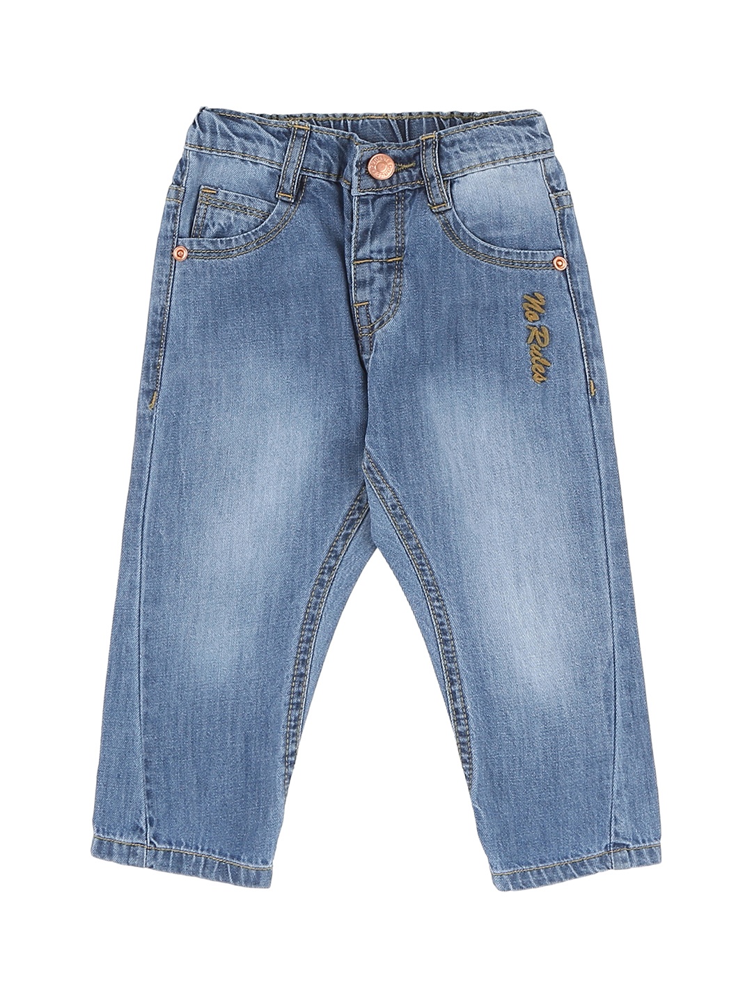 

Donuts Boys Blue Regular Fit Mid-Rise Clean Look Jeans
