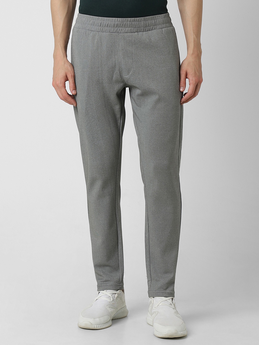 Van Heusen Flex Men Slim Fit Track Pants, Grey